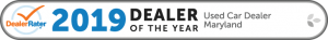 2019 Dealer Rater Used Car Dealership of The Year in Maryland - Easterns Automotive
