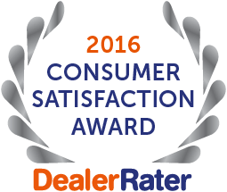 Premio a la satisfacción del consumidor de Dealer Rater 2016 en DC, MD y VA - Easterns Automotive