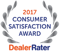 Premio a la satisfacción del consumidor de Dealer Rater 2017 en DC, MD y VA - Easterns Automotive
